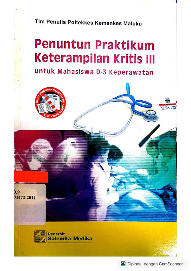 penuntun praktikum keterampilan kritis lll ; untuk mahasiswa D-3 Keperawatan (3)